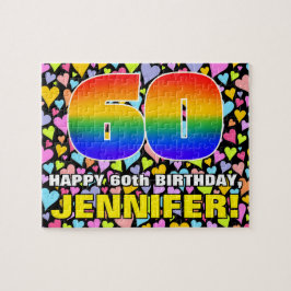 Quebra-cabeça 60.o aniversário — Diversão, Amores Formas Cardíac