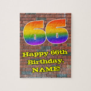 Quebra-cabeça 66.o aniversário: Arco-Íris 66 inspirado em Graf
