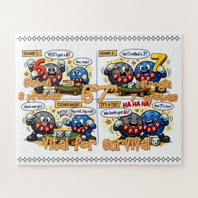 Quebra-cabeça 6’7” Vital for Survival Chemistry Elements   (Horizontal)