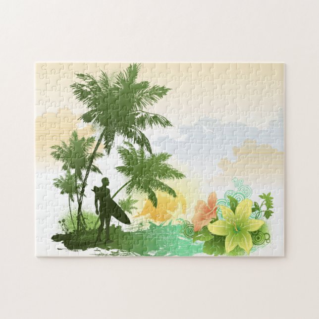 Quebra-cabeça 6 surfando (Horizontal)