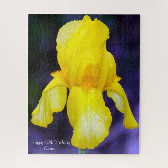 Quebra-cabeça 70 Aniversário vovó. (Vertical)