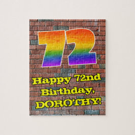 Quebra-cabeça 72º aniversário: Arco-Íris 72 Inspirado no Grafite