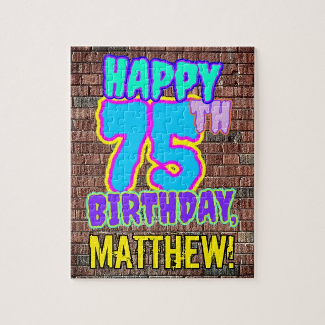 Quebra-cabeça 75º aniversário ~ Divertido, Grafite Urbano Inspir (Vertical)