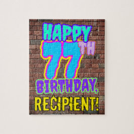 Quebra-cabeça 77º aniversário ~ Diversão, Grafite Urbano Inspira