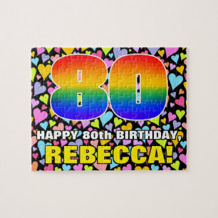 Quebra-cabeça 80 de Aniversário — Diversão, Amores Formas Cardía