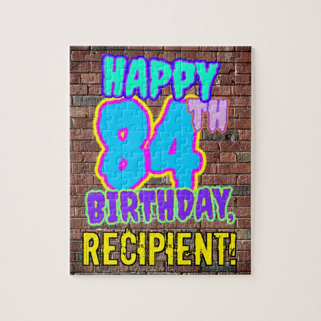 Quebra-cabeça 84º aniversário ~ Divertido, Grafite Urbano Inspir (Vertical)