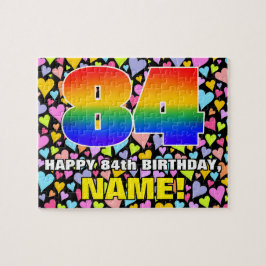 Quebra-cabeça 84.o aniversário — Diversão, Amores Formas Cardíac