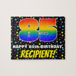 Quebra-cabeça 85.o aniversário — Padrão de campo de estrelas div