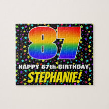 87.o aniversário — Padrão de campo de estrelas div