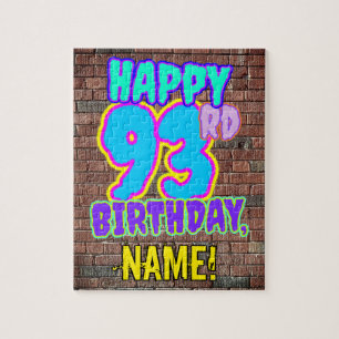 Quebra-cabeça 93º aniversário ~ Divertido, Grafite Urbano Insp
