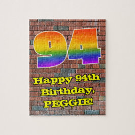 Quebra-cabeça 94º aniversário: Arco-Íris 94 inspirado em Grafite