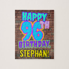 Quebra-cabeça 96º aniversário ~ Divertido, Grafite Urbano Inspir