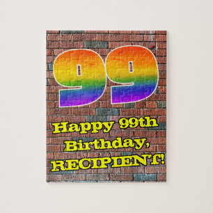 Quebra-cabeça 99.o Aniversário: Arco-Íris 99 inspirado em Graf