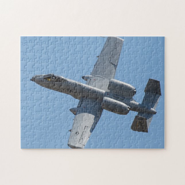 Quebra-cabeça A-10 trovão. (Horizontal)