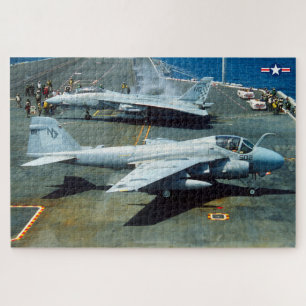 Quebra-cabeça A-6E INTRUDER e F-14 TOMCAT (20x30 POLEGADAS)