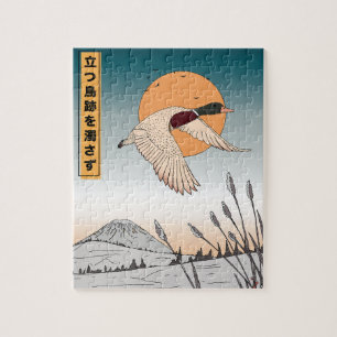 Quebra-cabeça A água permanece depois que uma ave voa