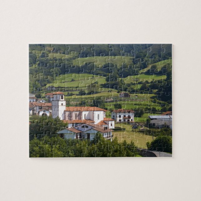 Quebra-cabeça A aldeia de Amaiur no Vale de Baztan, (Horizontal)