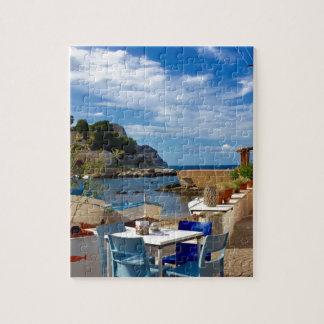 Quebra-cabeça A aldeia piscatória siciliano