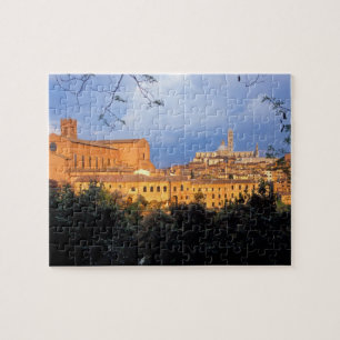 Quebra-cabeça A aldeia toscana de Sienna, Itália.