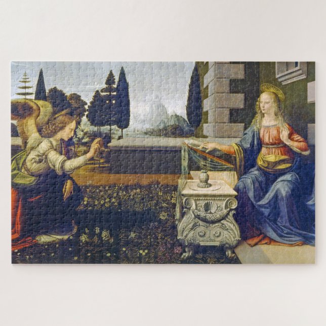 Quebra-cabeça A Anunciação | Leonardo da Vinci | (Horizontal)