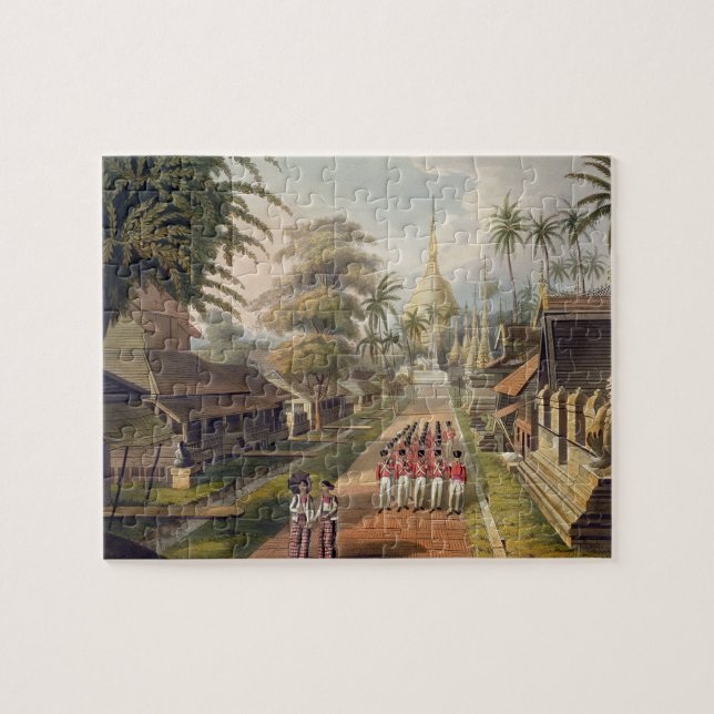 Quebra-cabeça A aproximação principal ao grande pagode a de (Horizontal)