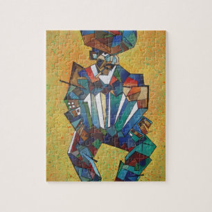 Quebra-cabeça A Arte do Cubismo Acordeonista