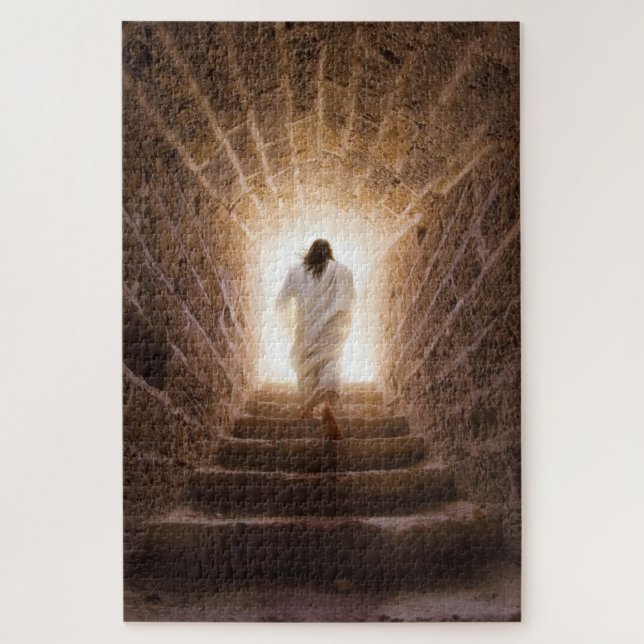 Quebra-cabeça A Ascensão - Jesus Andando à Luz (Vertical)