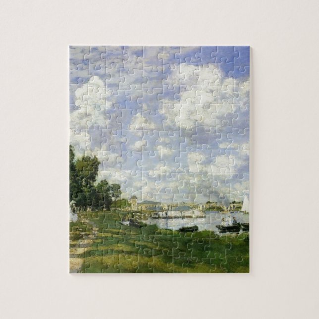 Quebra-cabeça A bacia em Argenteuil - Claude Monet (Vertical)