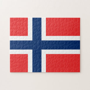 Quebra-cabeça A bandeira de Noruega - Escandinávia