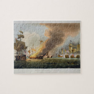 Quebra-cabeça A batalha de Trafalgar, o 21 de outubro de 1805,