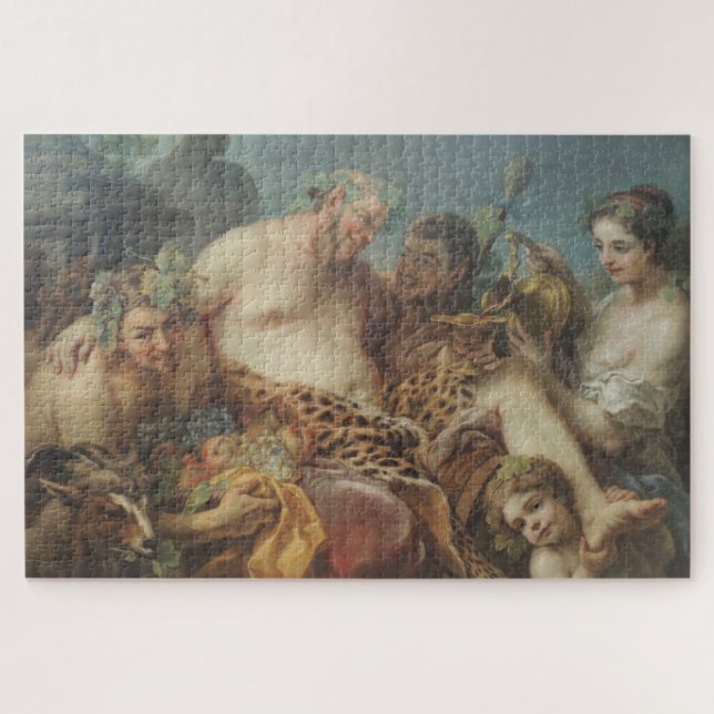 Quebra-cabeça A Bêbada de Silêncio (por Carle van Loo) (Horizontal)