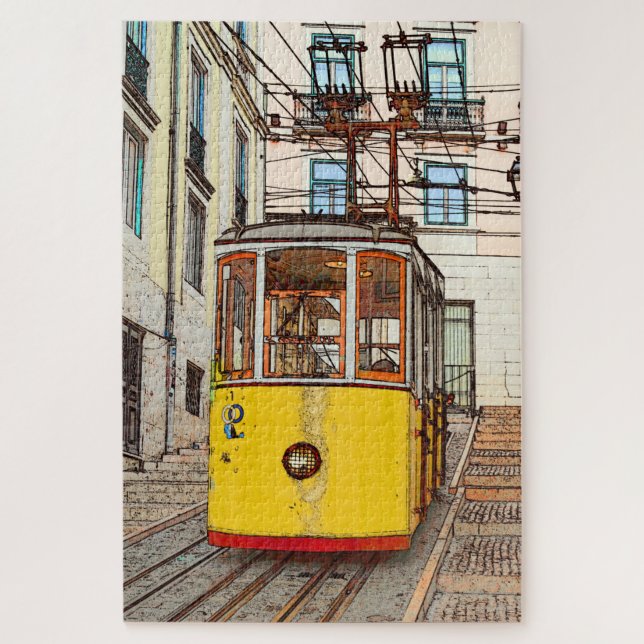 Quebra-cabeça A Bica de Duarte Belo - Lisboa (Vertical)