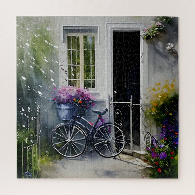 Quebra-cabeça A Bike do Jardim (Vertical)