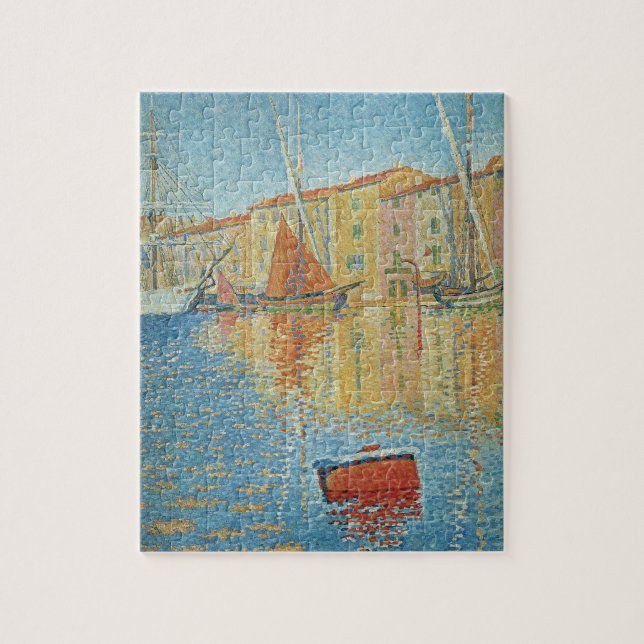 Quebra-cabeça A boia vermelha de Paul Signac, Pointilismo da Vin (Vertical)