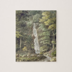 Quebra-cabeça A cachoeira da cascata em Hestercombe jardina (w/c