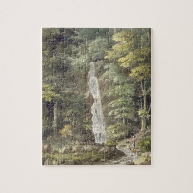 Quebra-cabeça A cachoeira da cascata em Hestercombe jardina (w/c (Vertical)