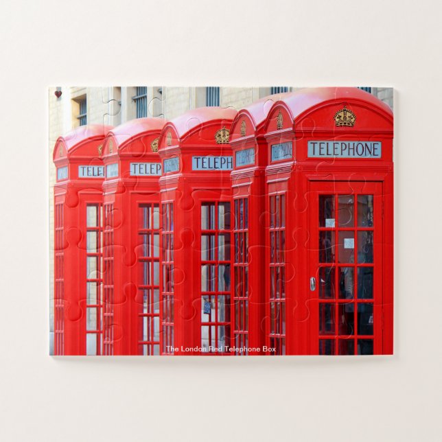 Quebra-cabeça A Caixa de Telefone Vermelha de Londres (Horizontal)
