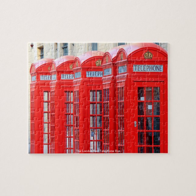 Quebra-cabeça A Caixa de Telefone Vermelha de Londres (Horizontal)