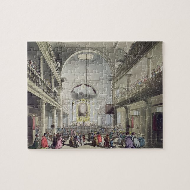 Quebra-cabeça A capela católico romano, campos da pensão de (Horizontal)