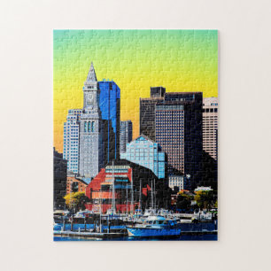 Quebra-cabeça A Casa Personalizada Boston USA Poster