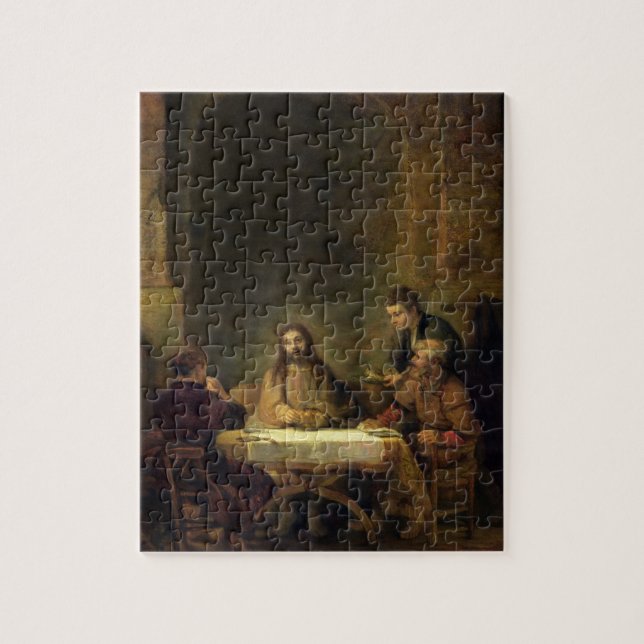 Quebra-cabeça A ceia em Emmaus, 1648 (óleo no painel) (Vertical)