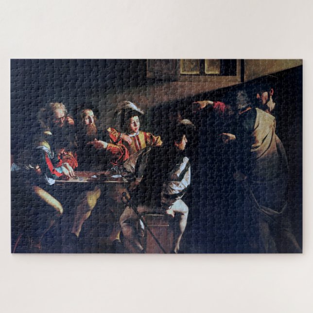 Quebra-cabeça A chamada do Santo Matthew, Caravaggio (Horizontal)