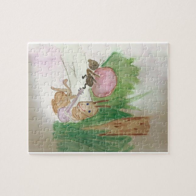 Quebra-cabeça a cigarra e a formiga (Horizontal)