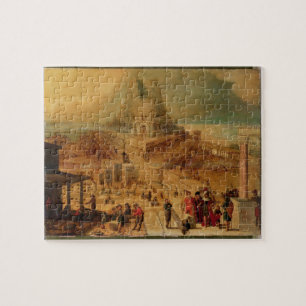 Quebra-cabeça A construção da torre de Babel (painel)