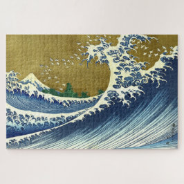 Quebra-cabeça A cor da onda grande | Hokusai |