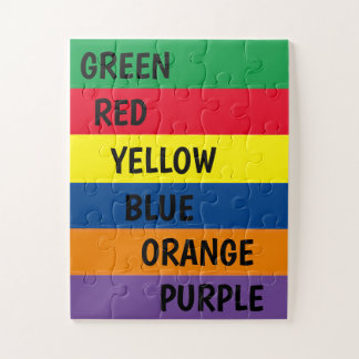 Quebra-cabeça A cor nomeia 30 partes