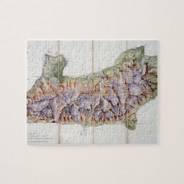 Quebra-cabeça A corrente de Mont Blanc, de uma avaliação real (Horizontal)