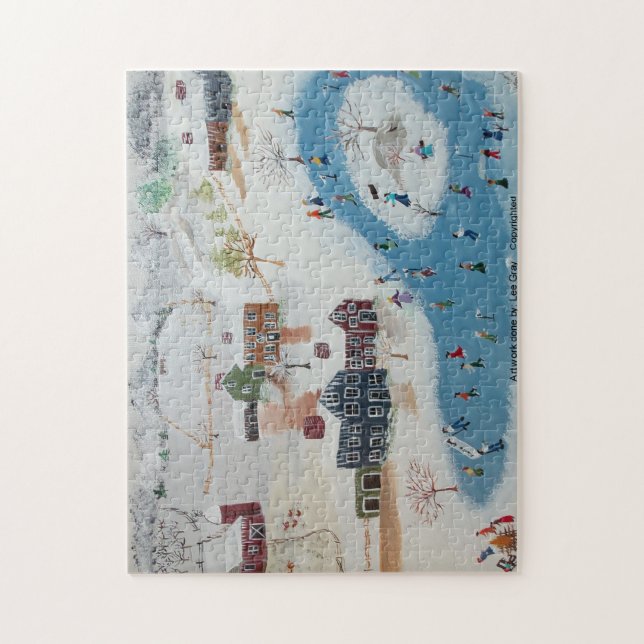 Quebra-cabeça A Corrida Em Torno Do Pond (Vertical)