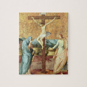 Quebra-cabeça A crucificação com o Virgin e o St John o Ev