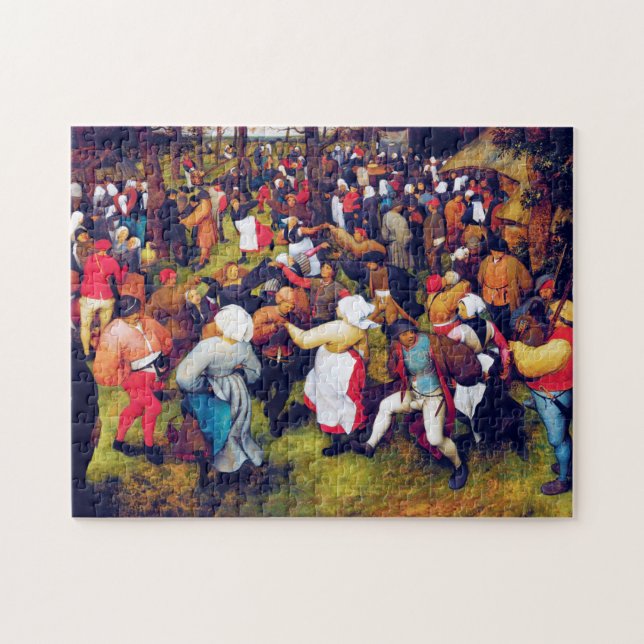 Quebra-cabeça A dança do casamento, Pieter Bruegel (Horizontal)